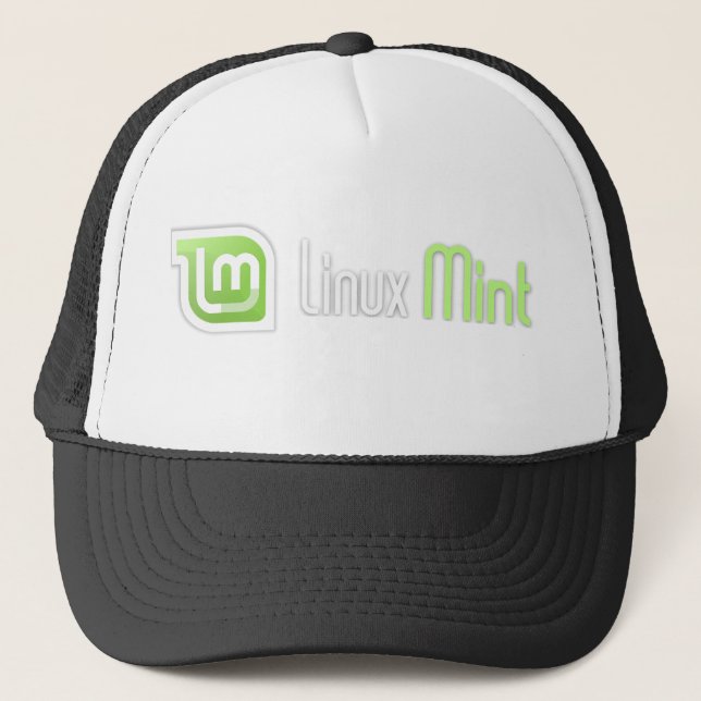 Gorra De Camionero Menta de Linux (Anverso)
