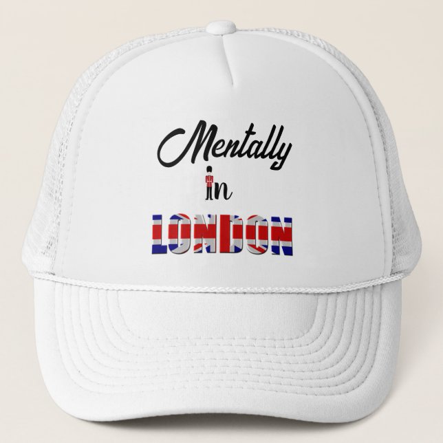 Gorra De Camionero Mentalmente En Londres Trucker Hat (Anverso)