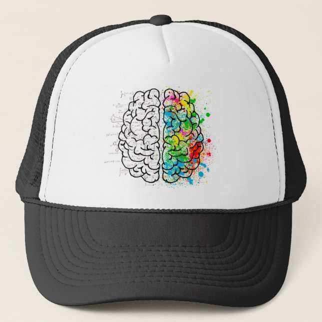 Gorra De Camionero mente mental psicología ideas corazones (Anverso)
