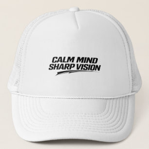 Gorra De Camionero MENTE TRANQUILA VISIÓN AGUDA Minimal Mentalidad de