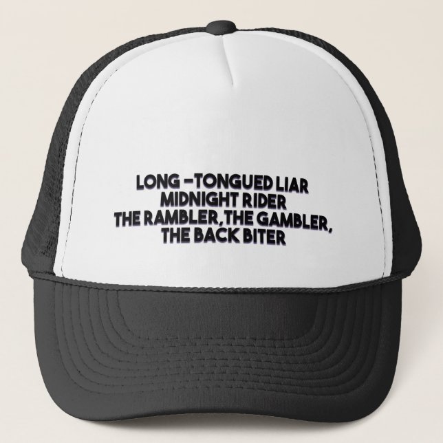 Gorra De Camionero Mentiroso de lengua larga (Anverso)