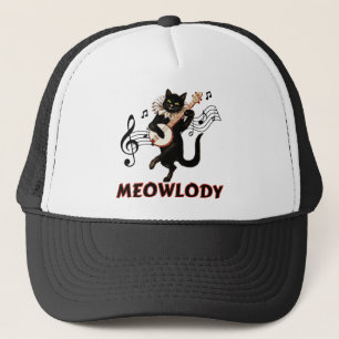 Gorra De Camionero Meolody Cat Music Guitar