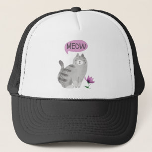 Gorra De Camionero Meow Cat