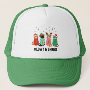 Gorra De Camionero Meowy Navidades Cat