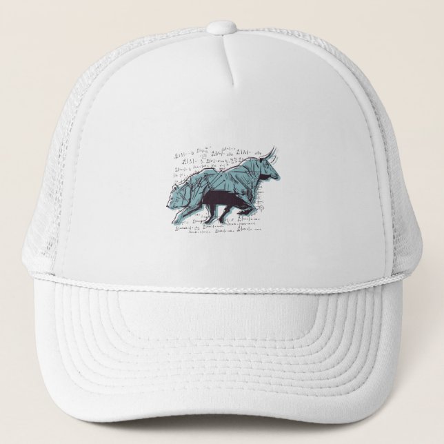 Gorra De Camionero Mercado bursátil (Anverso)