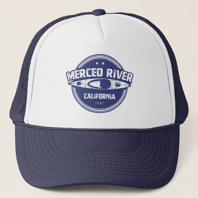 Gorra De Camionero Merced River California Kayaking (Anverso)