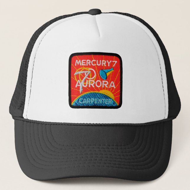 Gorra De Camionero Mercury 7: Aurora 7 - Carpintero de Scott (Anverso)