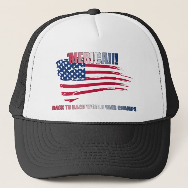 Gorra De Camionero ¡'merica!!! ¡De nuevo a la parte posterior, (Anverso)