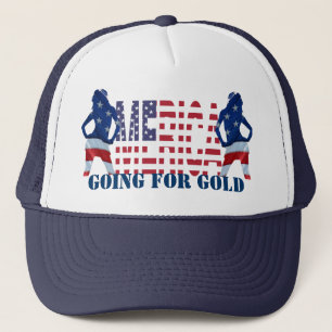 Gorra De Camionero Merica yendo por el oro