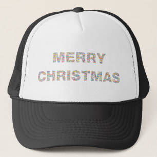 Gorra De Camionero Merry Christmas Circles Prismatic 2