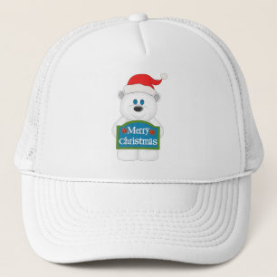 Gorra De Camionero Merry Christmas Teddy Bear Personalizado