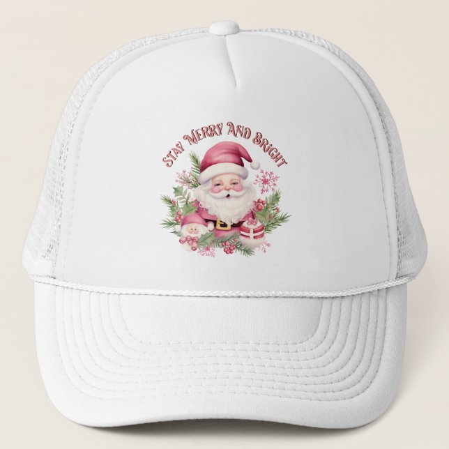 Gorra De Camionero Merry y Bright - Santa Rosa (Anverso)