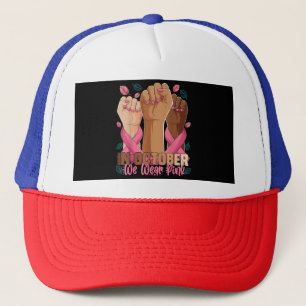Gorra De Camionero Mes De Concienciación Sobre El Cáncer De Mama En O