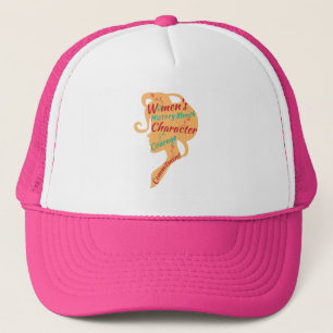 GORRA DE CAMIONERO MES DE LA HISTORIA DE LA MUJER CARÁCTER CORAJE COM