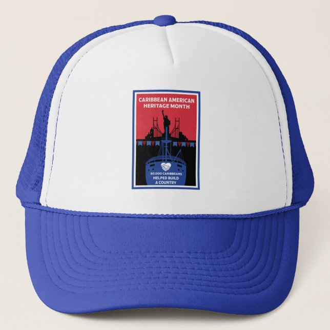 Gorra De Camionero Mes del Patrimonio Americano del Caribe (Anverso)
