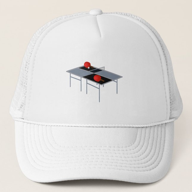 Gorra De Camionero Mesa de ping pong, (Anverso)