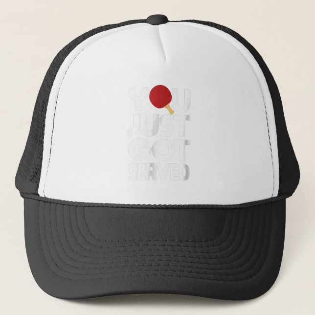 Gorra De Camionero Mesa Tenis Hombres Mariposa Ping Pong (Anverso)