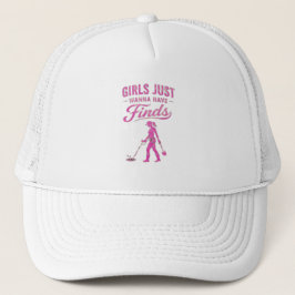 Gorra De Camionero Metal Detecting Pink Lady