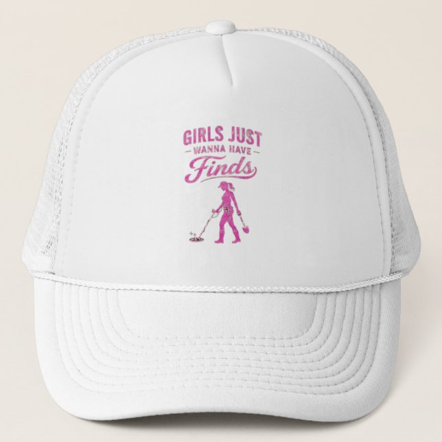 Gorra De Camionero Metal Detecting Pink Lady (Anverso)
