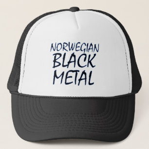 Gorra De Camionero Metal negro noruego verdadero