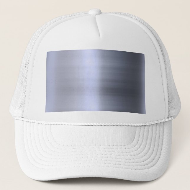 Gorra De Camionero Metal plateado cepillado texturizado (Anverso)