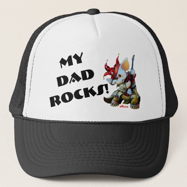Gorra De Camionero Metalphant Jester My Dad Rockker Hat (Anverso)