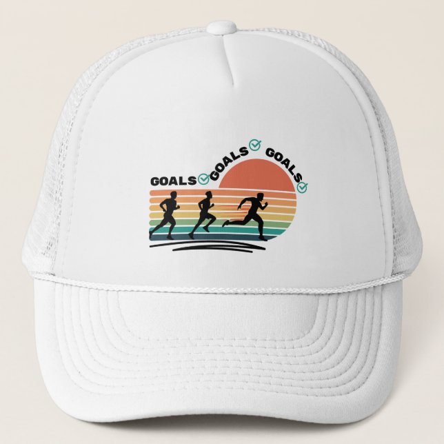 Gorra De Camionero Metas de objetivos (Anverso)