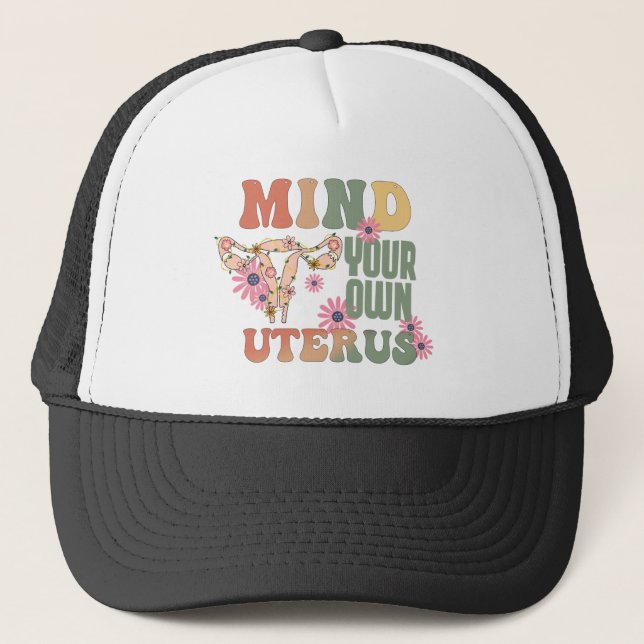 Gorra De Camionero Métete En Su Propio Uterus (Anverso)