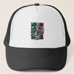 Gorra De Camionero México Fútbol Esqueleto Delantero Naciones Premium