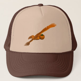 Gorra De Camionero Mezcla de águila de calabaza de Halloween