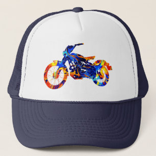 GORRA DE CAMIONERO MEZCLA DE COLOR NEÓN PARA MOTOCICLETA 