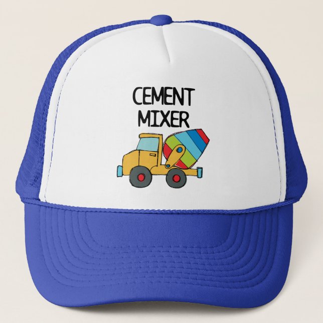 Gorra De Camionero Mezclador de cemento colorido (Anverso)