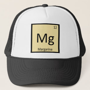 Gorra De Camionero Mg - Química de la Margarina Símbolo de la Tabla P