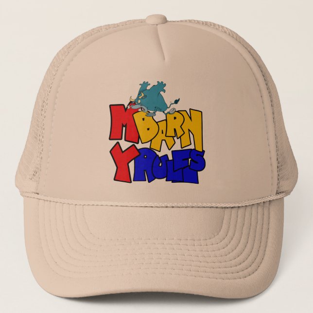 Gorra De Camionero Mi Barn Mis Reglas Bull (Anverso)