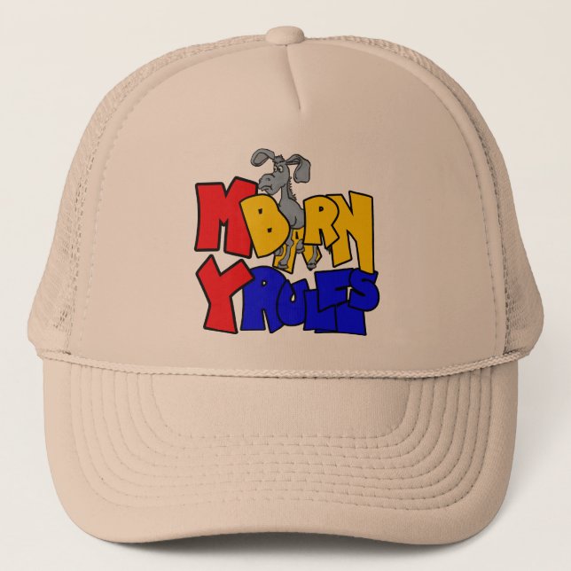 Gorra De Camionero Mi Barn Mis Reglas Burro (Anverso)