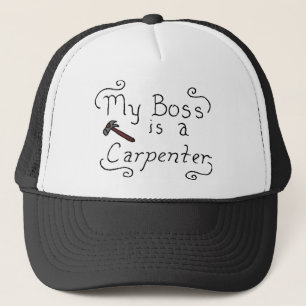 Gorra De Camionero Mi Boss es carpintero judío