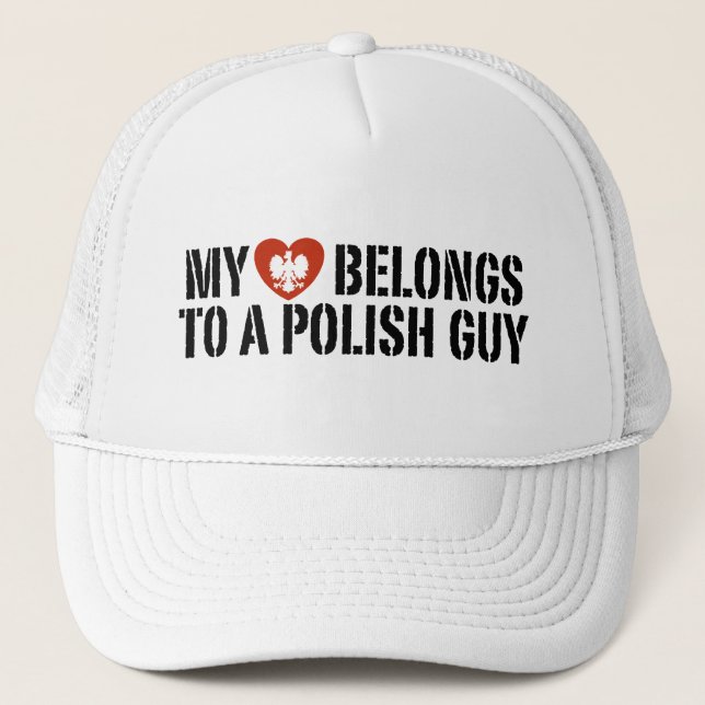 Gorra De Camionero Mi chico polaco del corazón (Anverso)