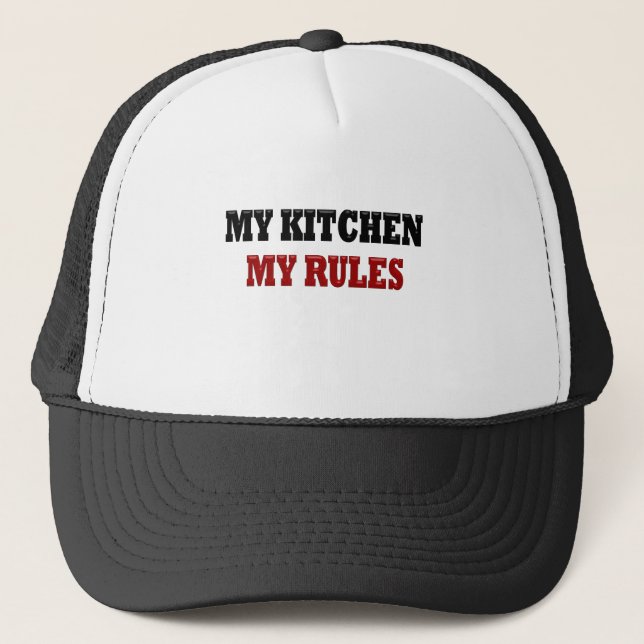 Gorra De Camionero Mi cocina Mis reglas (Anverso)