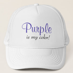 Gorra De Camionero Mi color es el púrpura chica