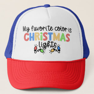 Gorra De Camionero Mi color favorito son las luces Navidades-67688