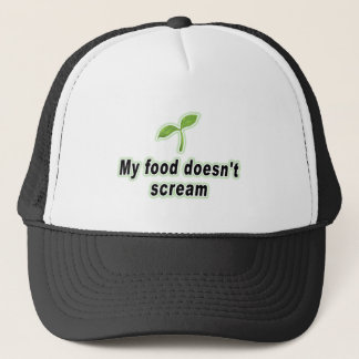 Gorra De Camionero Mi comida no grita por la dieta vegetal vegana