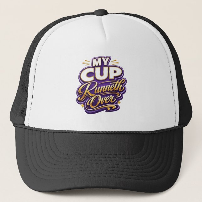 Gorra De Camionero Mi Copa se Desborda - Cristiano (Anverso)