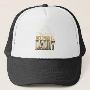 Gorra De Camionero Mi corazón pertenece a Daddy Camiseta de tipografí