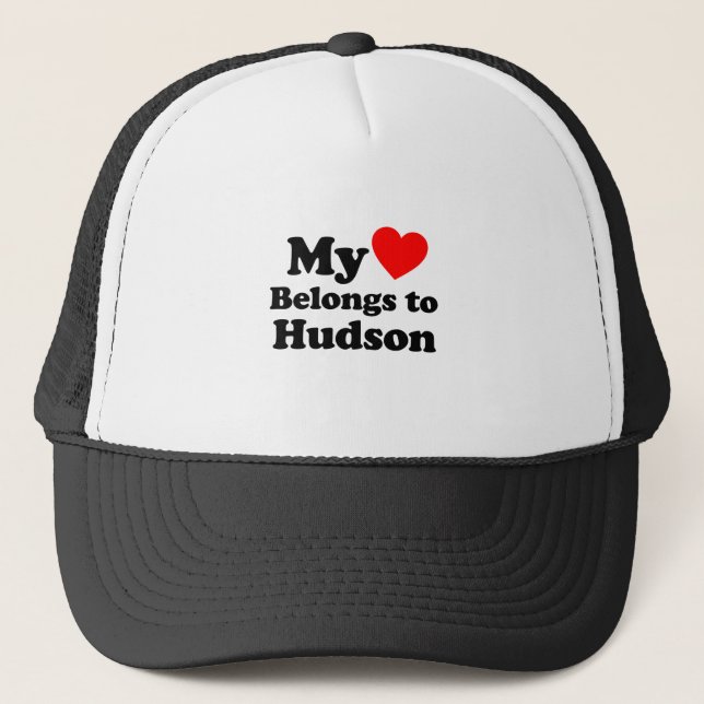 Gorra De Camionero Mi corazón pertenece a Hudson (Anverso)