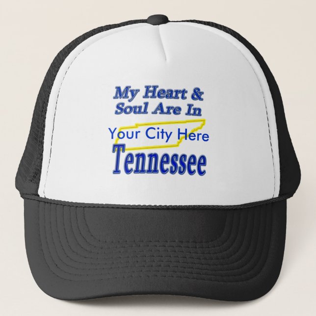 Gorra De Camionero Mi corazón y alma están en Tennessee (Anverso)