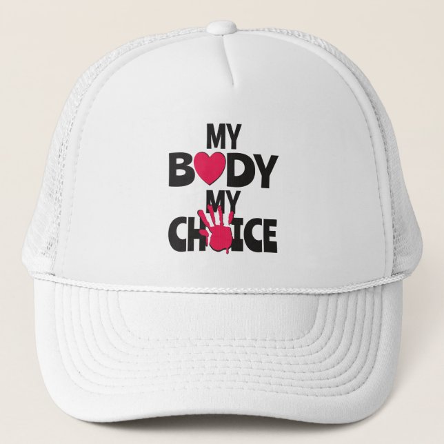 Gorra De Camionero Mi cuerpo mi elección (Anverso)