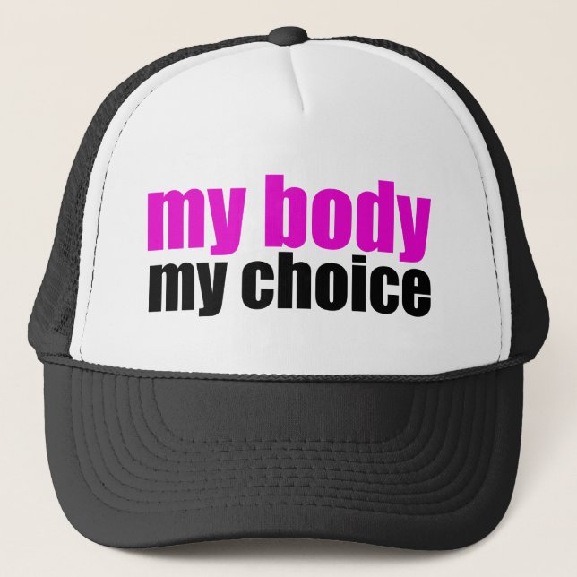 Gorra De Camionero Mi cuerpo mi elección (Anverso)