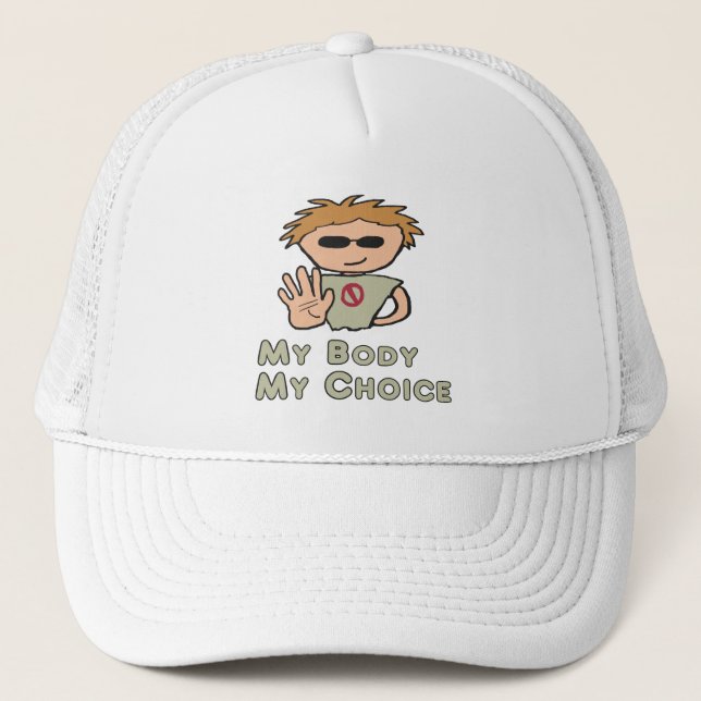 Gorra De Camionero Mi cuerpo mi elección (Anverso)