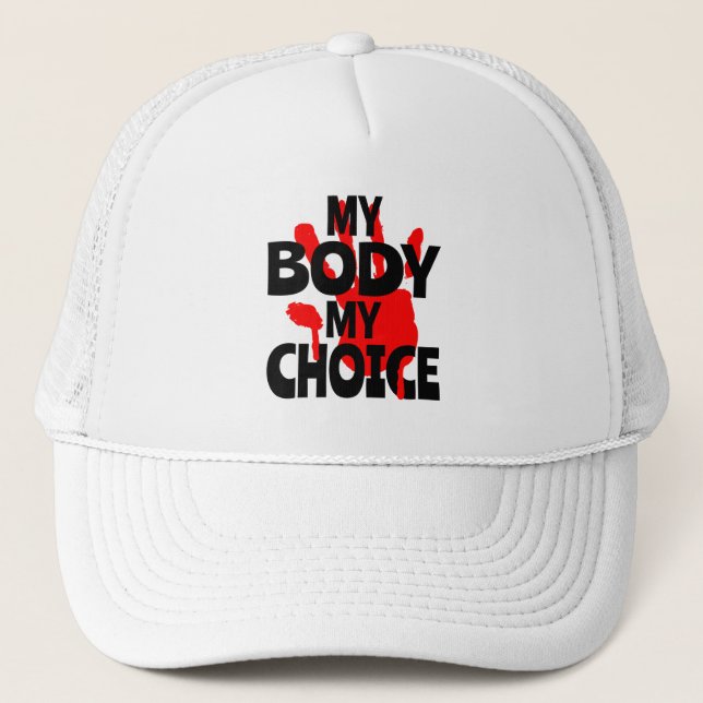 Gorra De Camionero Mi cuerpo mi elección (Anverso)