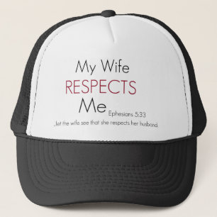 Gorra De Camionero Mi esposa me respeta 5:33 de Eph